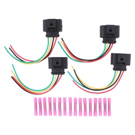 Plug Ignition Coil Wiring Harness Repair Kit for Passat Transporter T5 Golf 4 Golf 6 Shar-an Ti-guan Touareg A3 8P A4 B8 A5 A6 4F A8 Q3 Q5 Q7 R8 TT Astra H Zafira B Ibiza Leon Fabia Oc-tavia Rapid
