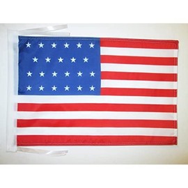 AZ FLAG UNITED STATES 1820-1822 23 STARS FLAG 18'' x 12'' cords - USA - AMERICAN HISTORIC SMALL FLAGS 30 x 45cm - BANNER 18x12 in