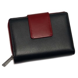 RICCARDO FERDUCCI RFID 073 Women's Wallet Navy Red, Navy red, M, Minimalist