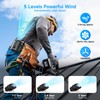Portable Waist Fan, 5-Speed 16000 RPM Strong Turbo Airflow, 10000mAh