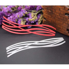 Wavy line Border Cutting Dies,DIY Scrapbooking Artist Metal Cutting Dies Stencils Handcraft Embossing Die Stencil for DIY Scrapbooking Album Card Decorative