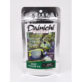 Dainichi Fish Food Marine - Reef Veggie FX Sinking Baby Pellet - 3.5 oz