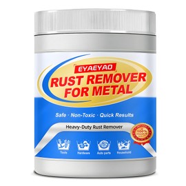 Eyaeyao Rust Remover for Metal, Safely and Quickly Removes Rust Stain, Rust Remover Powder, 16 Ounces Rust Stain Remover Powder for Metal Surfaces, Bathtub, Car - Non-Corrosive (16 Ounces)