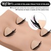 Pretty memory 2 Layer Lash Mannequin Head, Realistic Eyelash Mannequin