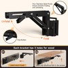 2 Pack E Track Folding Shelf Brackets - 8 Inches