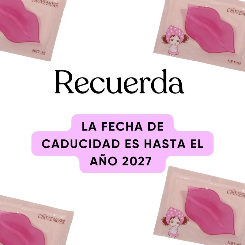 1000 Parches Labios Colageno Hidrogel Hidratante Mascarilla
