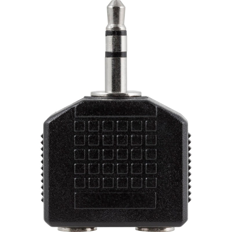 Ativa® 3.5mm Stereo Headphone Splitter, Black, 26921