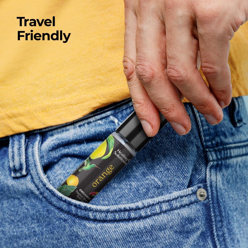 Healing Solutions (2 Pack) Sweet Orange Essential Oil Roll On