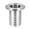 sourcing map Clamp Hose Adapter 1.988 Inch Flange to 1-1/4