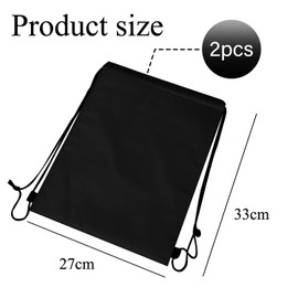 Pack of 2 Cooler Bags, Backpacks with Drawstring, Foldable Cool Bags, Reusable Foil Bags for Picnic, Camping, Outdoor, Sports