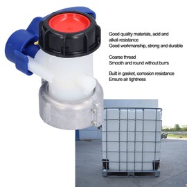 Ibc Tote Valve, DN50 75mm Coarse Thread Valve Tap Ibc Tank Replacement Valve ABS + Aluminum Alloy for IBC Tank, Chemical Barrels