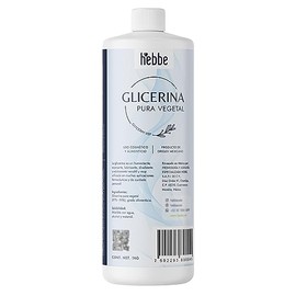Hebbe Glicerina Vegetal 1 kg | Humectante Cosmética y Alimenticia | Solvente y Calmante | Hidratación Profunda