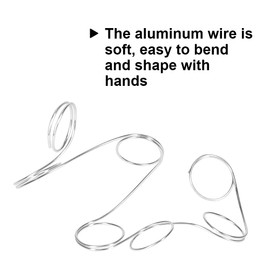 18 Gauge Aluminum Craft Wire, 165 Feet 1mm Bendable Metal Wire for Jewelry Making, Sculpting, Modelling, Floral Making, Wreath Making, Crafting, Wire Wrapping (Silver)