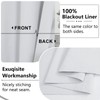Simplebrand 100% Blackout Curtain Liner for Living Room, Thermal Insulated