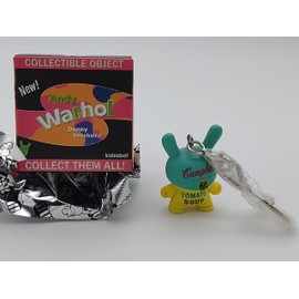 Kidrobot Andy Warhol Dunny Campbell's Soup Can 1.5" Vinyl Keychain