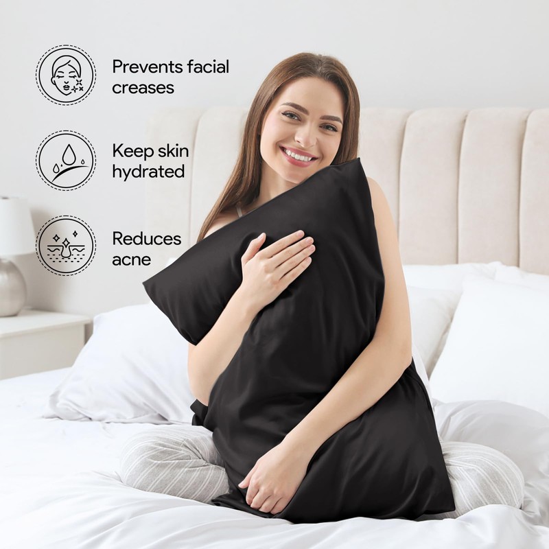Maple&Stone Satin Pillowcase for Hair and Skin, Pillow Cases with