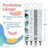 Liname Neutral Pacifier Clip with Teething Toy - 4 Pack