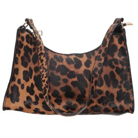 WOFASHPURET Leopard Print Pu Shoulder Bag - Stylish Crossbody Tote for Women with Zipper Closure, for Daily Use, Parties, and