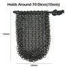 Drawstring Game Dice Pouch - Large Capacity Stainless Steel Drawstring