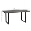 HOMCOM 63" Modern Dining Table for 6 People, Kitchen Table