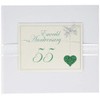 White Cotton Cards 55th Anniversary Sparkling Love Heart Guest Book (LLA55G)