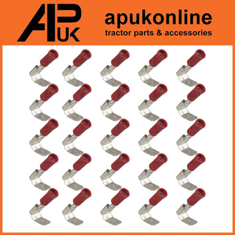 APUK 25 Piggy Back Red 6.3mm Spade Terminals Replacement for