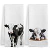 XNXLDYLH Funny Cow Kitchen Towels and Dishcloths Sets of 2,