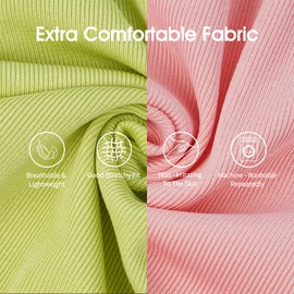 IECOii 2 Pack Dog Tee Shirts for Large Dogs,Pet T-Shirts Set,Doggy Tank Top Vest Sleeveless,Breathable Doggy Summer Clothes Hot Weather Pullover Tee Shirts for Pitbull, Pink+Green,XXLarge