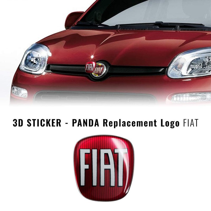 Fiat AMS 32012 3D Replacement Logo for Panda from 2012