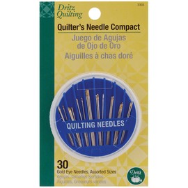 Dritz 3303 Quilting Needle Compact, Assorted Sizes (30-Count)