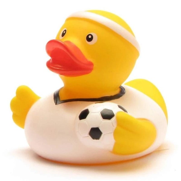 Unbranded Soccer Player w/ Soccer Ball Rubber Ducky Large -