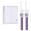 SuperInk 2-Gang Wireless Light Switch with Receiver Kit Outdoor 1900