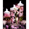Yakpo 12 Pack Cool White Flickering LED Floating Tea Light,