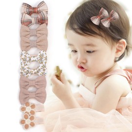 BIANHUAN Baby Hair Pin, Baby Hair Clip, Children's Patch Pin, Ribbon, Hair Accessory, Kids, Girls, Cute, Stylish, Birthday Present, Hair Ornament, Hair Clip, 10 Piece Set, Hair Accessory, Patch Closure, Birthday Present