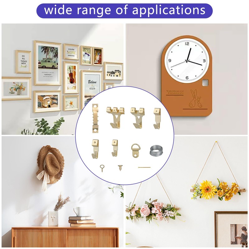 Picture Hanging kit for mounting on Picture Frames and Hard