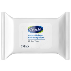 Cetaphil Cetaphil Gentle Makeup Removing Face Wipes, Daily Cleansing Facial Towelettes Gently Remove Makeup, Fragrance and Alcohol Free, 25 Count