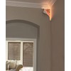 "Big Reveal" LED Corner Light 18" White Curved Metal