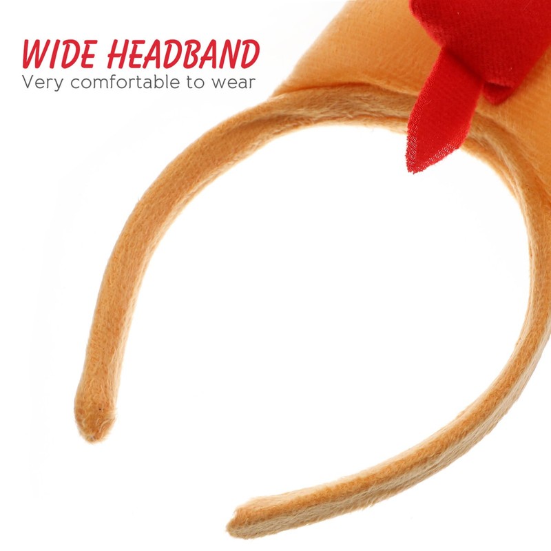 SEWACC Chicken Headband, Pack of 4 Rooster Headband, Plush Toy