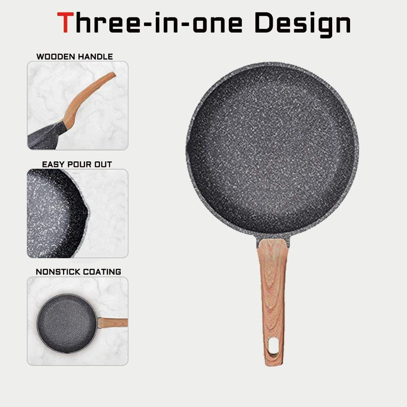 Caannasweis Nonstick Pan, Nonstick Stone Frying Pan, Best Nonstick Omelette