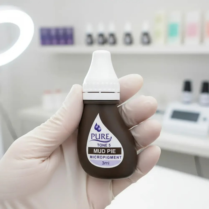 Pigmento Microblading Cejas Marrón Oscuro Mud Pie 3ml Biotouch