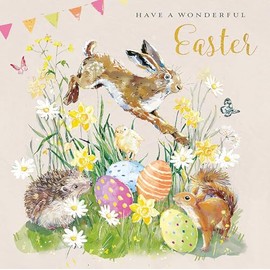 Have A Wonderful Easter Egg-Cellent Wildlife Artistic Easter Greeting Card EIIA0166