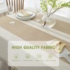 QIANQUHUI Embroidered Tablecloth for Dining Table,Dust Proof Spillproof Soil Resistant