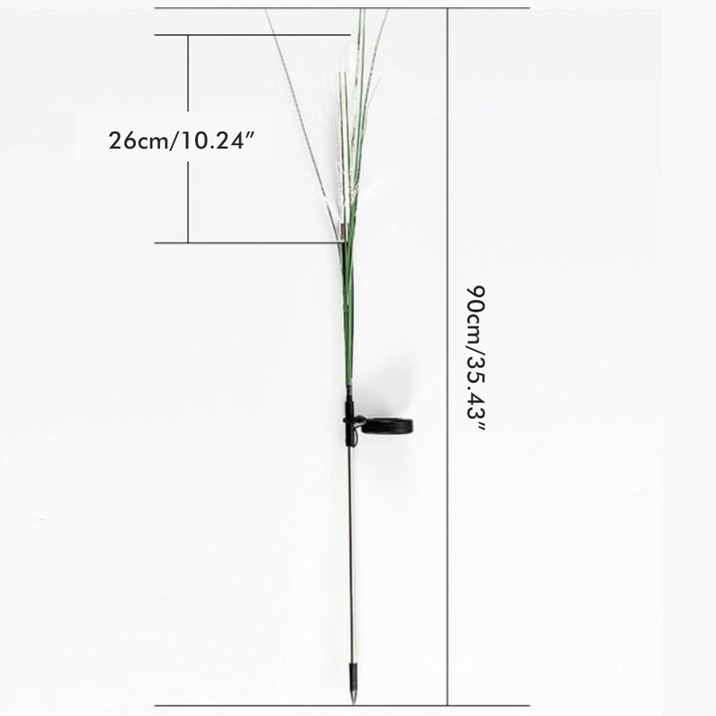Solar Reed Garden Lights Waterproof LED Garden Stake Lights Decorative