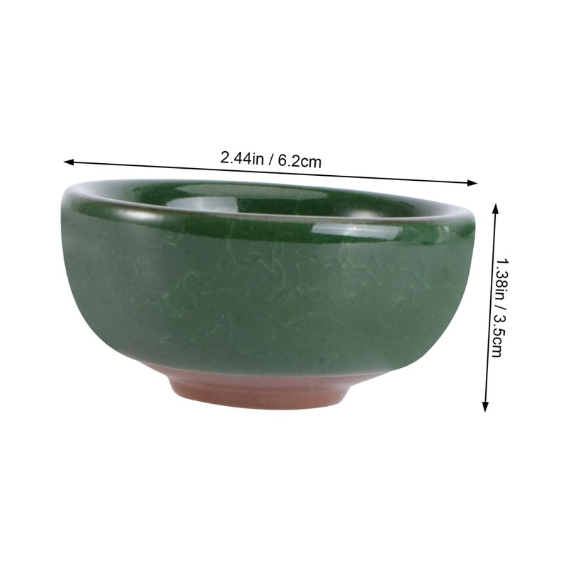 COLLBATH 1 Set Dark Green Wedding Ice Crack Teacups Unique