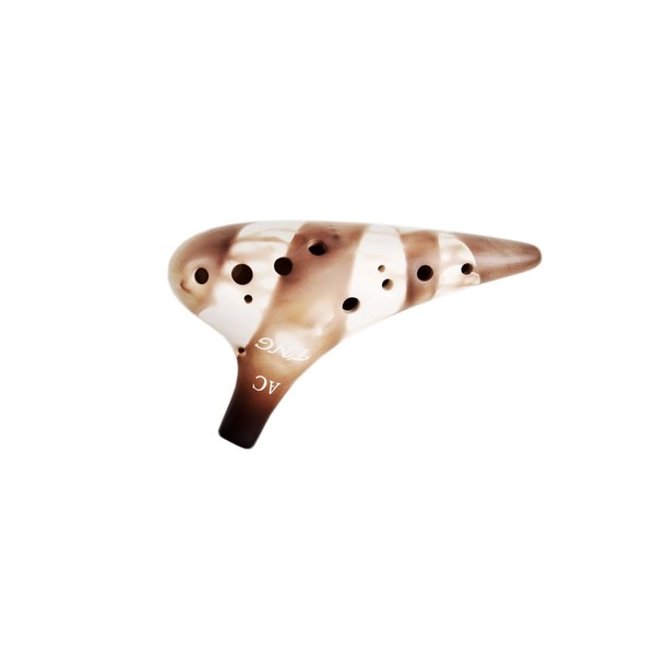 TNG Unglazed Ocarina [Single, 12 Holes, Alto C Tone ]