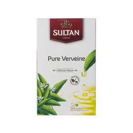 SULTAN TEA Pure Verbena Tea, Moroccan Herbal Green Teas (Single Pack - 20 Tea Bags)