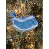 Iceland Holiday Ornament, Handmade Resin Art is One of A