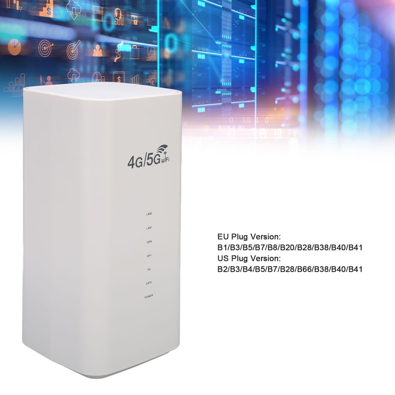 4G LTE Router with SIM Card Slot 4 Antenna Up