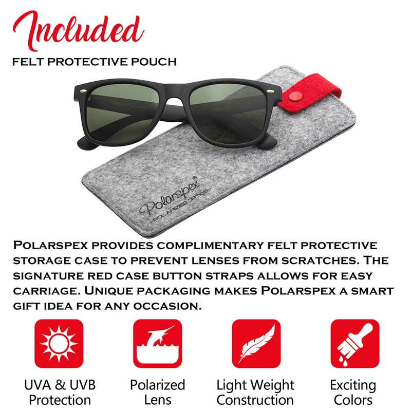 polarspex polarizadas Unisex 80 's Retro Clásico Moderno anteojos de