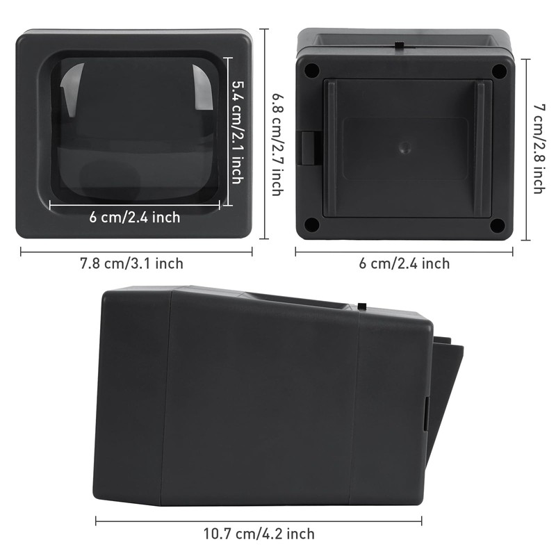 35mm Slide Film Viewer, 2X Magnification Slide Viewer, Desk Top